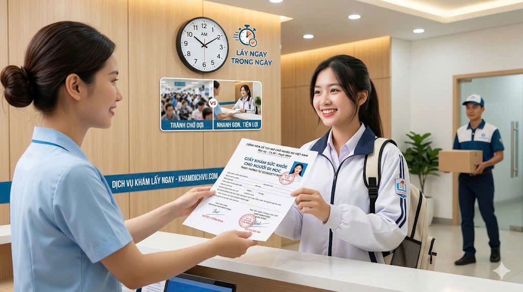 Ưu điểm của giấy khám sức khỏe cho người đi học theo thông tư 32 lấy ngay